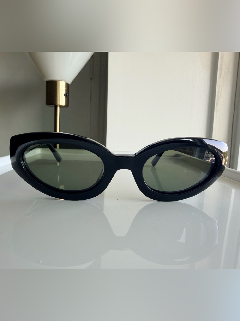 NWOT🔥 DEREK LAM 10 Crosby Vespar   Oval Women's Sunglasses in black